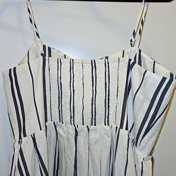 Brand new H&M midi button stripe dress - Picture 3 of 5
